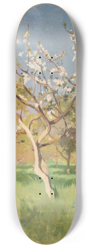 Jan Stanislawski - Apple-Tree in Blossom 8.25 inch art skate deck