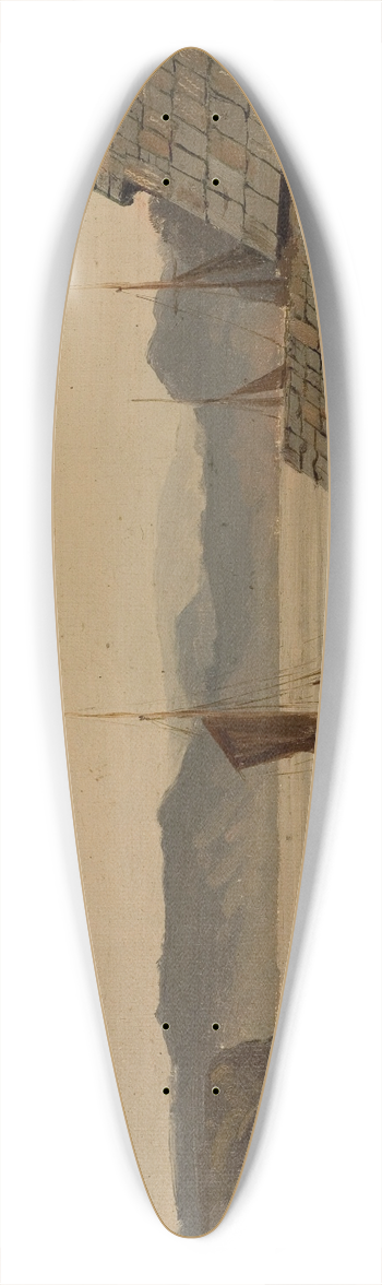 Amaldus Nielsen - Fjordstudie 39.3 inch art pintail longboard deck