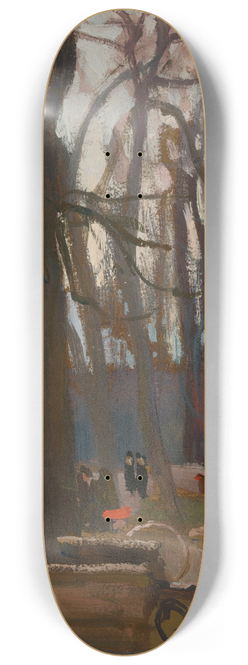Jan Stanislawski - Fragment of the Planty Park 8.25 inch art skate deck