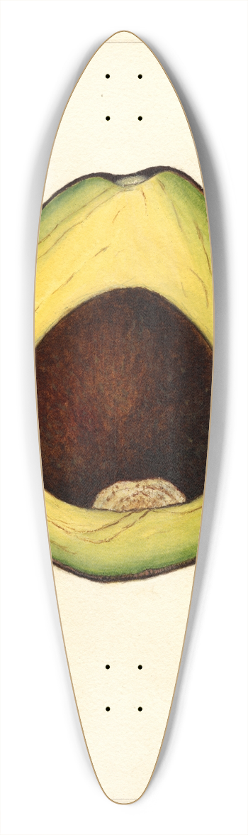 Amanda Almira Newton - Persea: Spinks 39.3 inch art pintail longboard deck