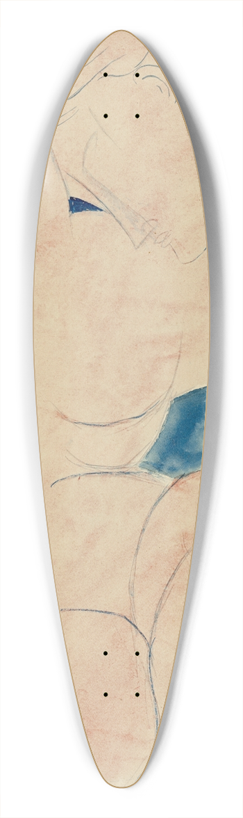 Amedeo Modigliani - Caryatid 39.3 inch art pintail longboard deck