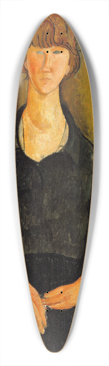 Amedeo Modigliani - Flower Vendor 39.3 inch art pintail longboard deck