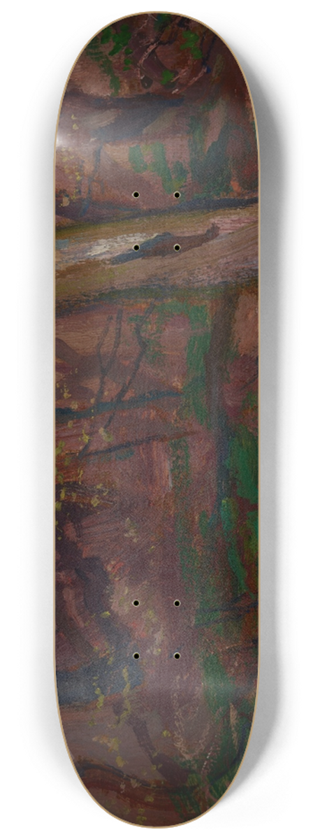 Jan Stanislawski - Motif from the Imperial Garden in Kyiv 8.25 inch art skate deck