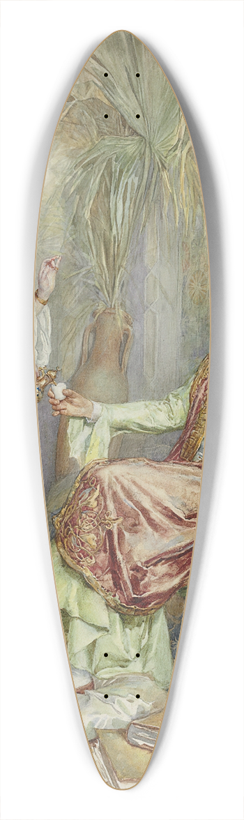 Amedeo Simonetti - Teatime 39.3 inch art pintail longboard deck
