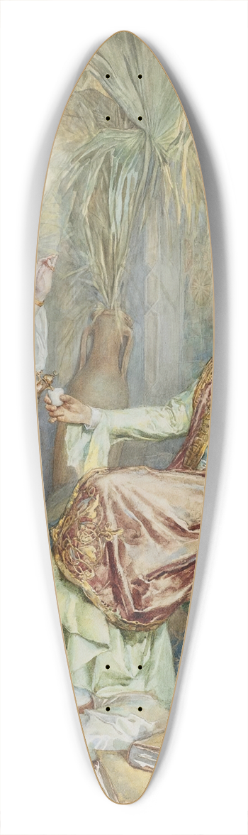 Amedeo Simonetti - Teatime 39.3 inch art pintail longboard deck