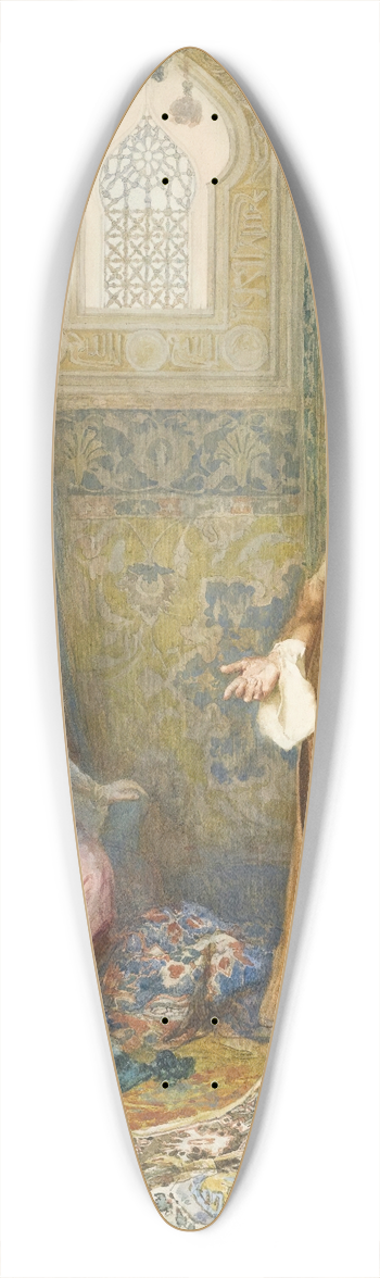 Amedeo Simonetti - The Carpet Seller 39.3 inch art pintail longboard deck