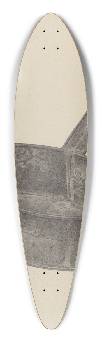 Amelia Tuccio - Ember Carrier 39.3 inch art pintail longboard deck