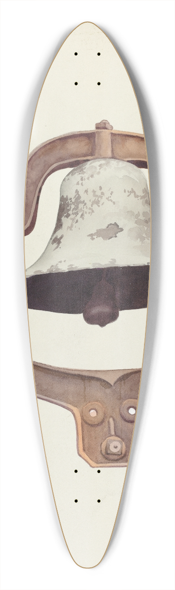American 20th Century - Dinner Bell 39.3 inch art pintail longboard deck