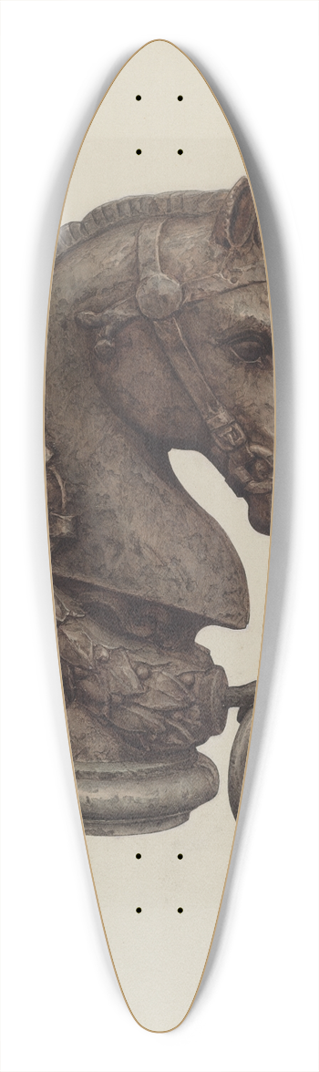 American 20th Century - Hitching Post 39.3 inch art pintail longboard deck