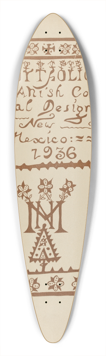 American 20th Century - Tile Page for Portfolio 39.3 inch art pintail longboard deck
