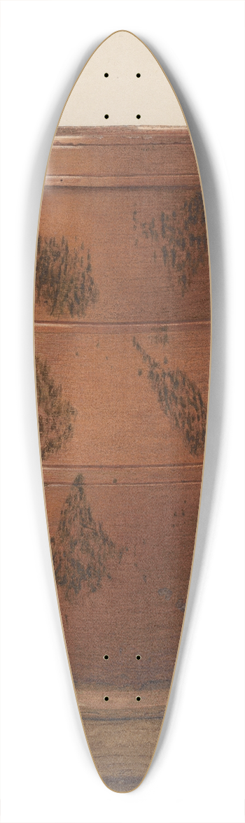 American 20th Century - Water Pitcher 39.3 inch art pintail longboard deck