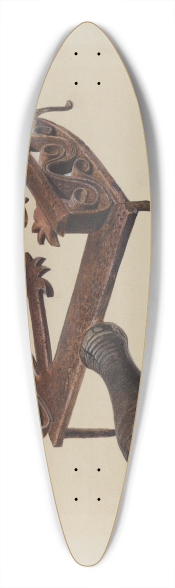 Amos C. Brinton - Pa. German Flat-iron Stand 39.3 inch art pintail longboard deck