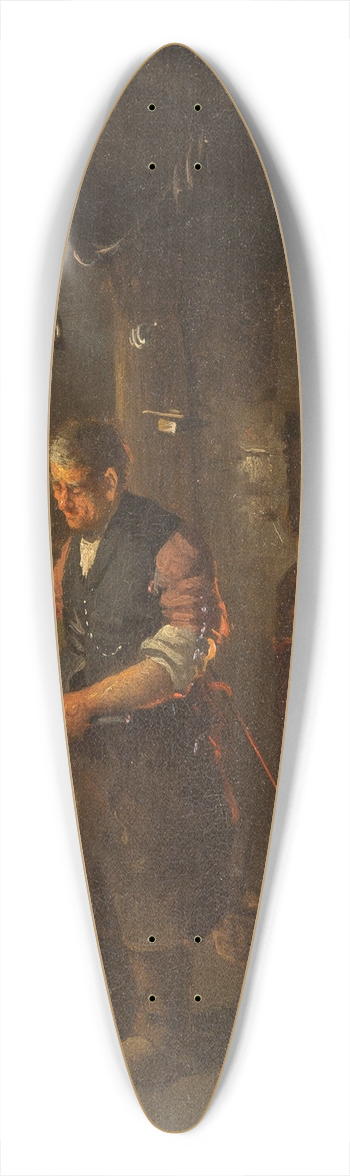 Anders Olsson Montan - At the blacksmiths 39.3 inch art pintail longboard deck