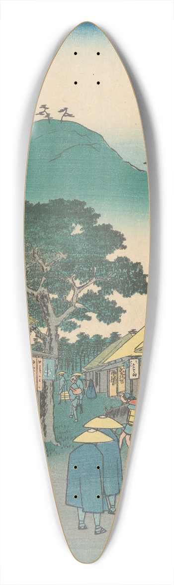 And Hiroshige - Mariko 39.3 inch art pintail longboard deck