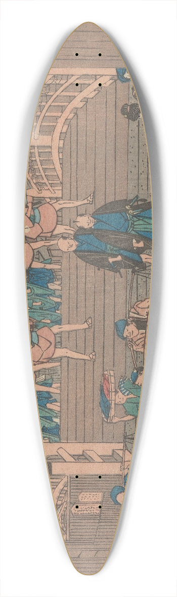 And Hiroshige - Nihonbashi 39.3 inch art pintail longboard deck
