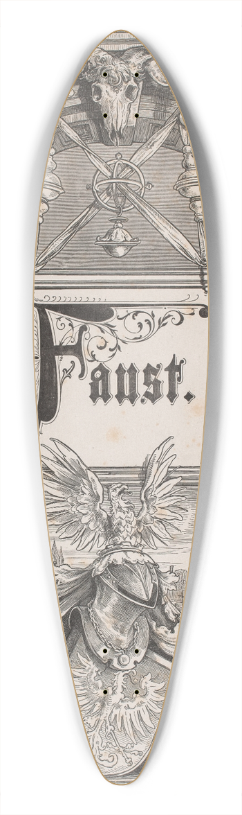 Andr Bork - Titelblad og Vignet til en udgave af Faust , Mnchen 1884 39.3 inch art pintail longboard deck