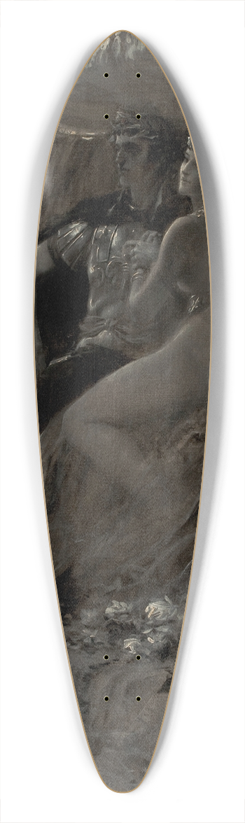 Andr Castaigne - Antony and Cleopatra 39.3 inch art pintail longboard deck