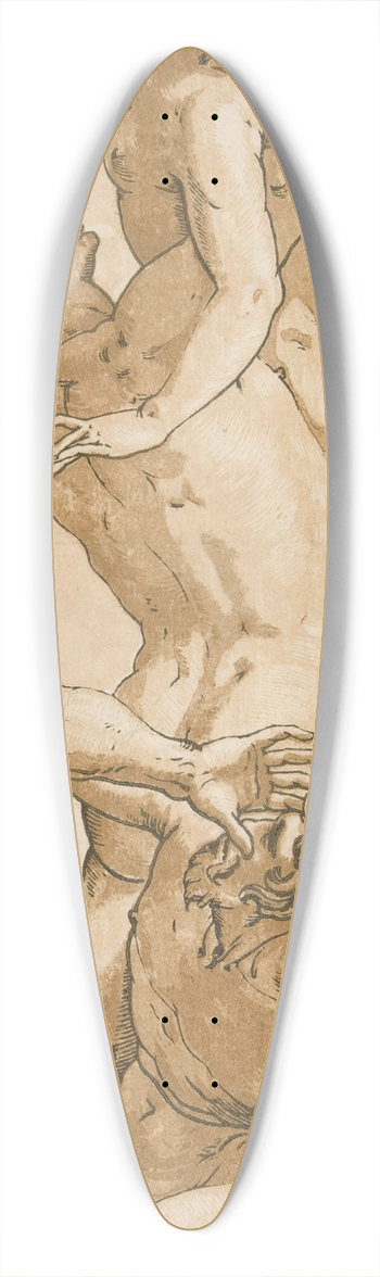 Andrea Andreani - The Rape of aSabine 39.3 inch art pintail longboard deck