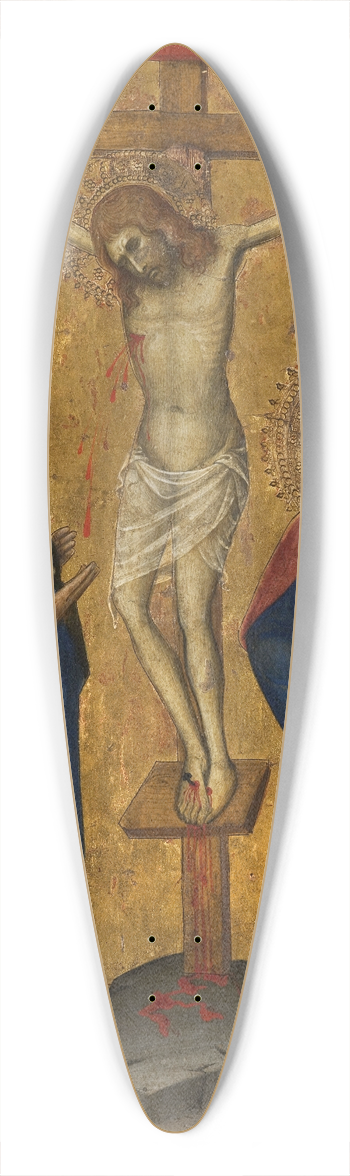 Andrea di Bartolo - Crucifixion 39.3 inch art pintail longboard deck