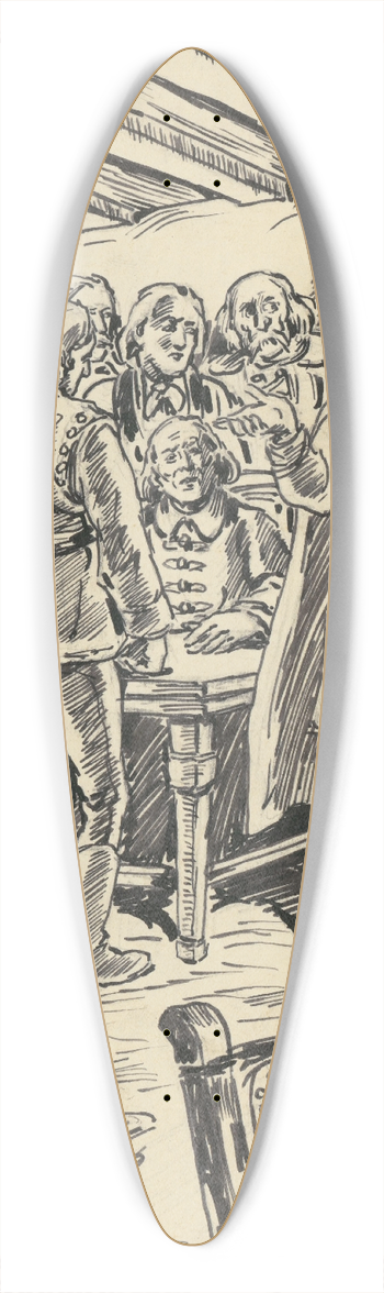 Andrej Kovik - 1.- Porada 39.3 inch art pintail longboard deck