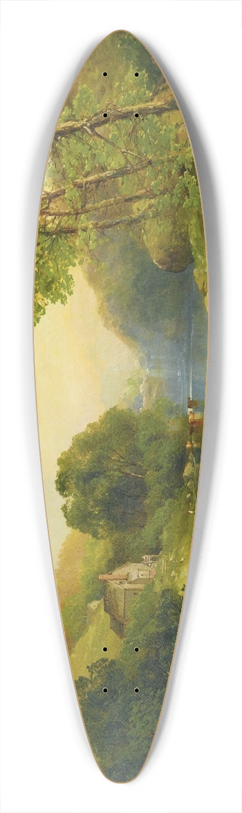 Andrew W. Melrose - A River in Summer 39.3 inch art pintail longboard deck