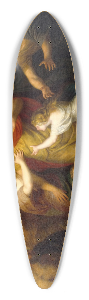 Andries Cornelis Lens - Regulus Returning to Carthage 39.3 inch art pintail longboard deck