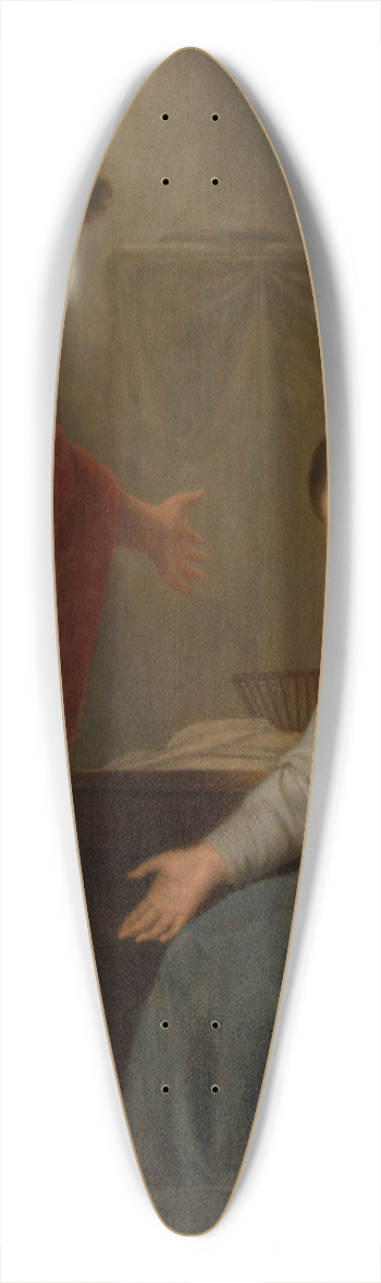 Andries Cornelis Lens - The Annunciation 39.3 inch art pintail longboard deck