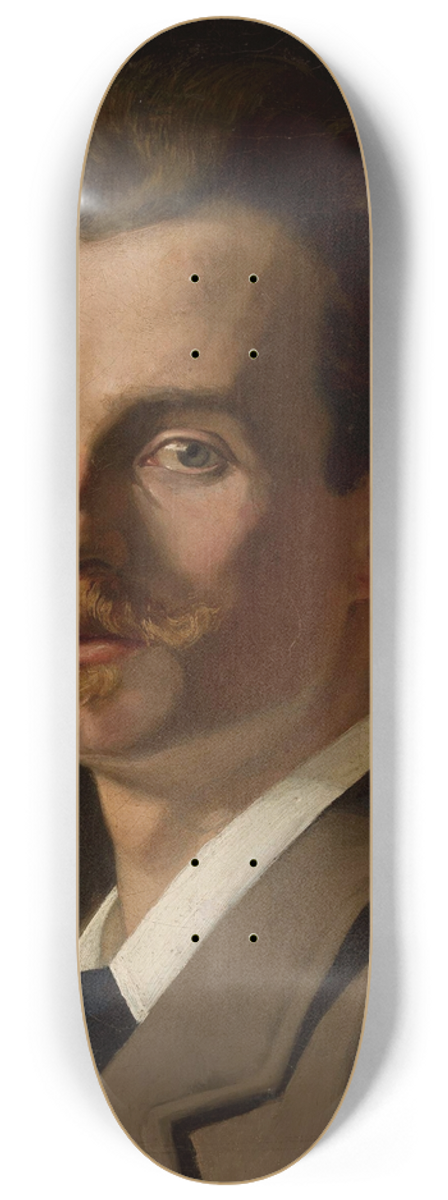 Jan Styka - Portrait of Franciszek Krudowski, painter 8.25 inch art skate deck