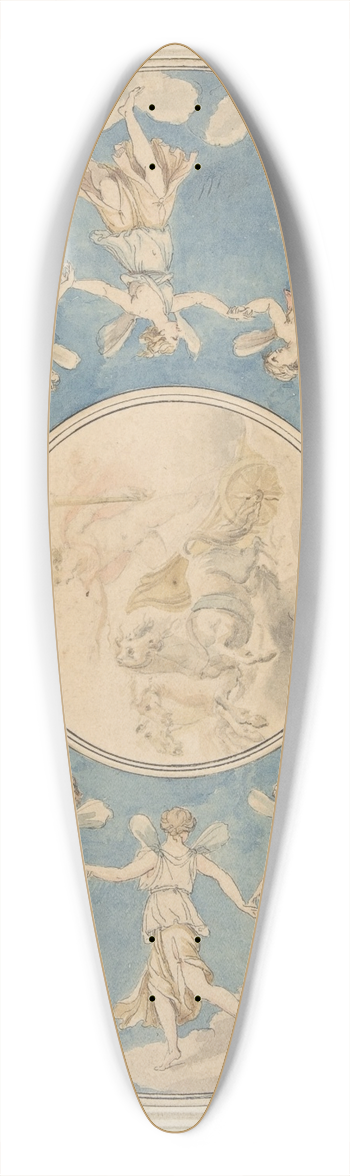 Angelica Kauffmann - Design for Ceiling; Apollo and the Hours 39.3 inch art pintail longboard deck