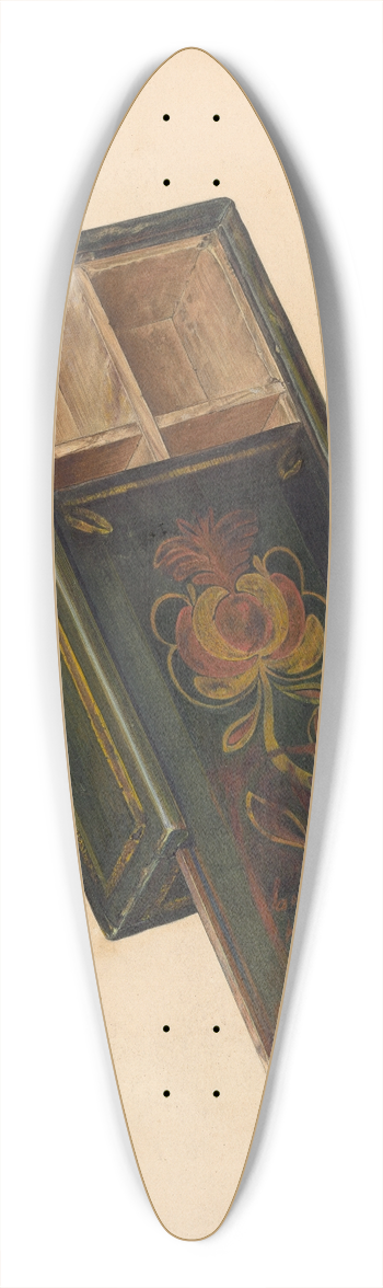 Angelo Bulone - Spice Box 39.3 inch art pintail longboard deck