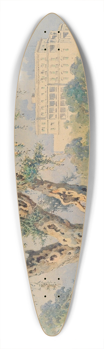 Angelos Giallinas - Achilleion 39.3 inch art pintail longboard deck