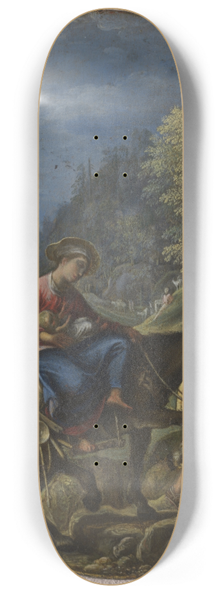 Adam Elsheimer - The Flight into Egypt 8.25 inch art skate deck