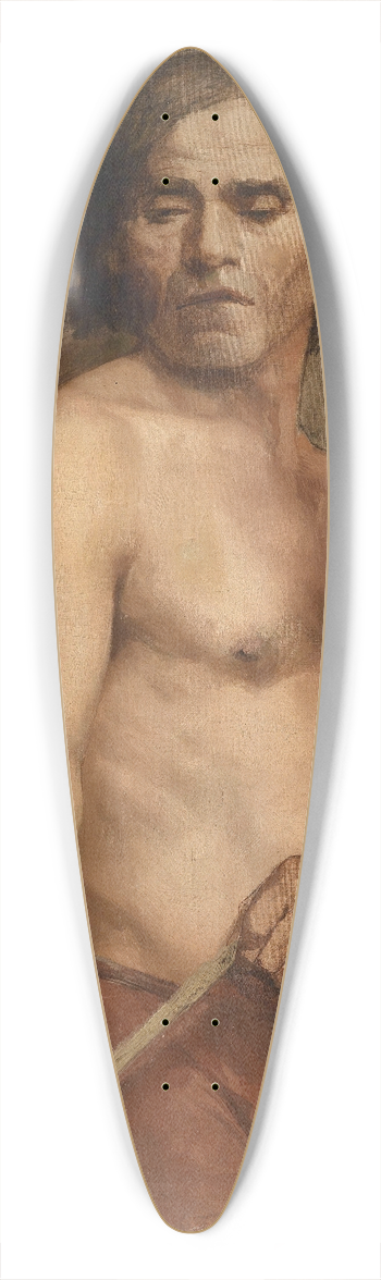Anna Biliska-Bohdanowicz - A Male Nude Standing 39.3 inch art pintail longboard deck