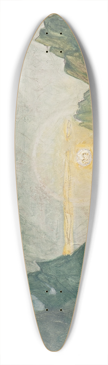 Anna Boberg - Midnight Sun. Study from North Norway 39.3 inch art pintail longboard deck