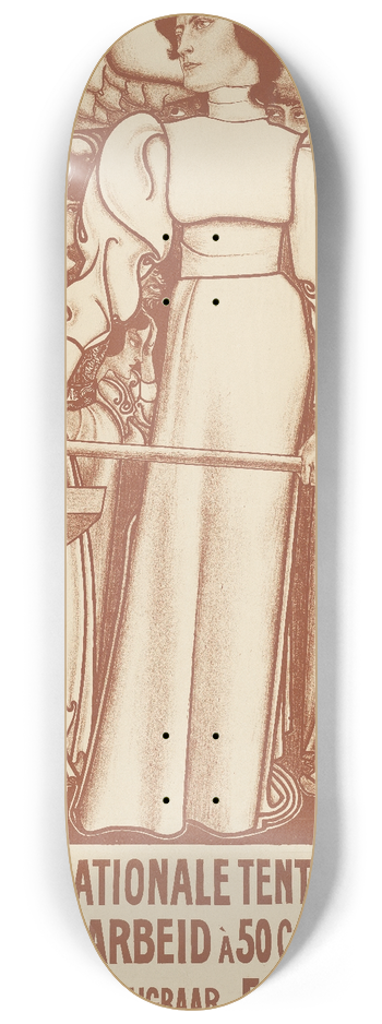 Jan Toorop - Arbeid voor de vrouw 8.25 inch art skate deck