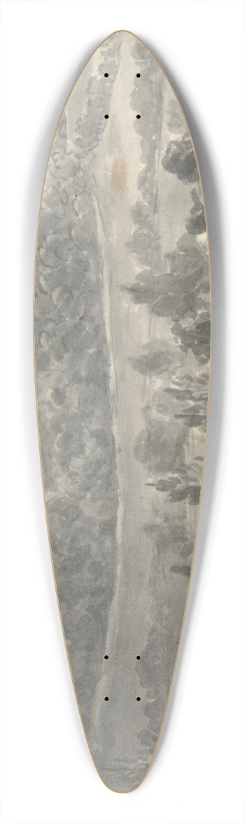 Anne Rushout - Llangollen 39.3 inch art pintail longboard deck
