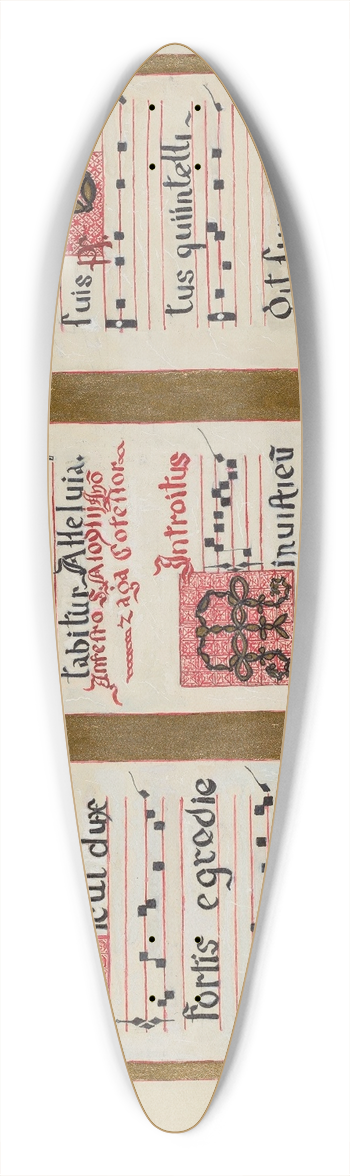 Ann Gene Buckley - Mission Chant 39.3 inch art pintail longboard deck