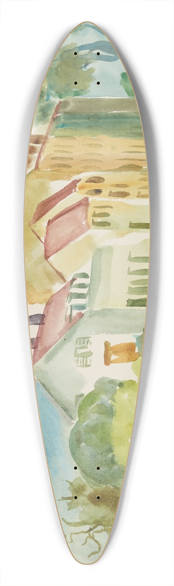 Anny Dollschein - Krsistrae 39.3 inch art pintail longboard deck
