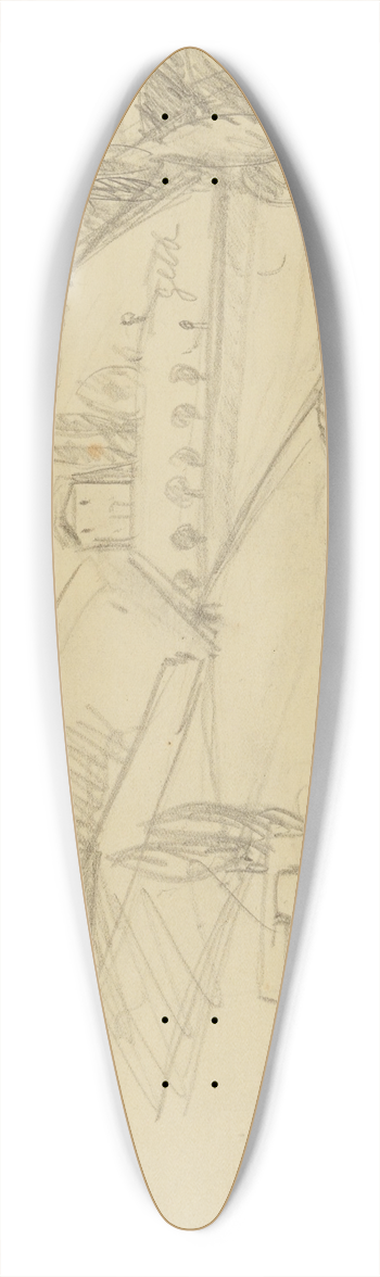 Anny Dollschein - Landschaftsentwurf 39.3 inch art pintail longboard deck
