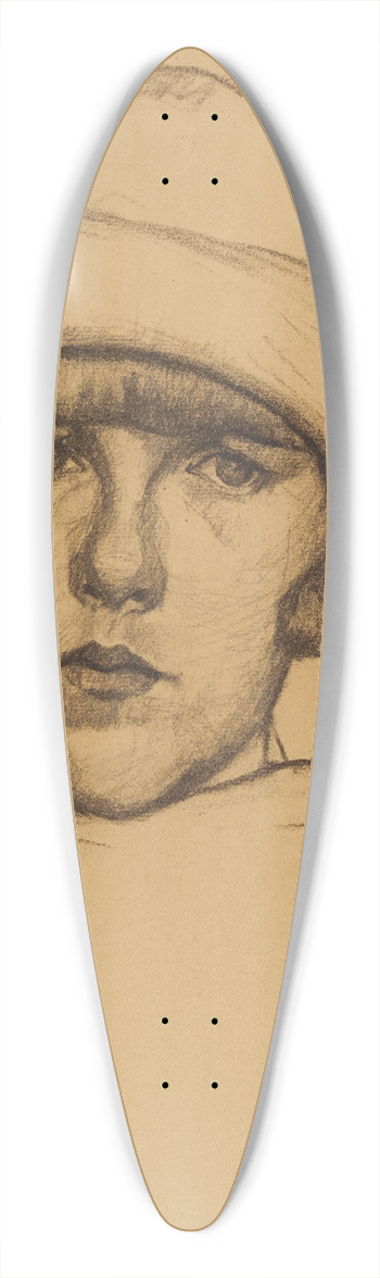 Anny Dollschein - Mdchenbildnis 39.3 inch art pintail longboard deck