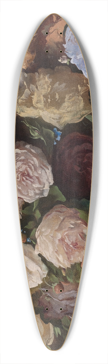 Anselm Feuerbach - Blumenstudie 39.3 inch art pintail longboard deck