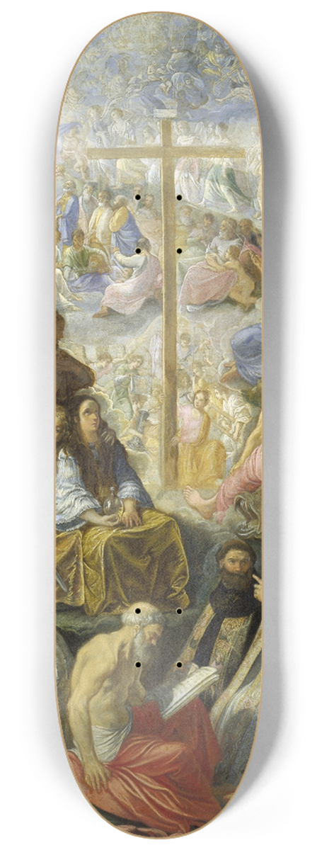 Adam Elsheimer - The Frankfurt Altarpiece of the Exaltation of the True Cross 8.25 inch art skate deck