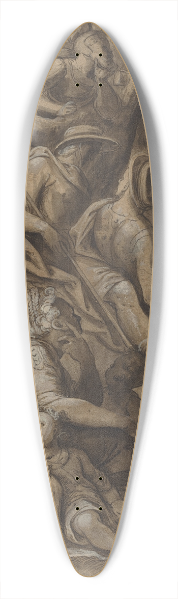Anthonie van Blocklandt - Saint John Preaching 39.3 inch art pintail longboard deck