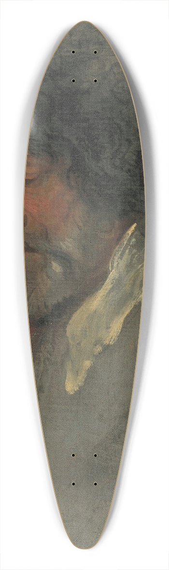 Anthony van Dyck - Head study of a man 39.3 inch art pintail longboard deck
