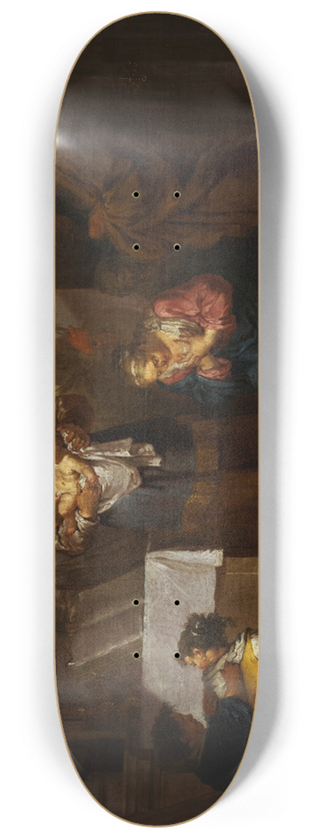 Januarius Zick - The Presentation in the Temple 8.25 inch art skate deck