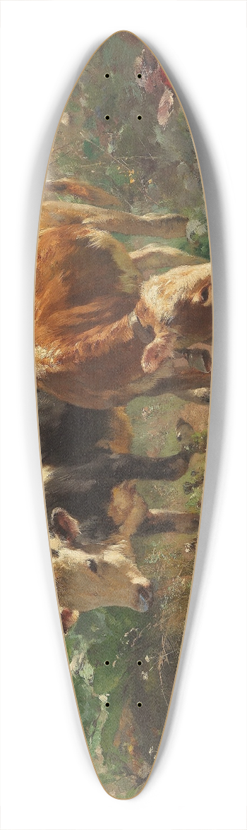 Anton Braith - Vertreibung vom Gemseacker 39.3 inch art pintail longboard deck