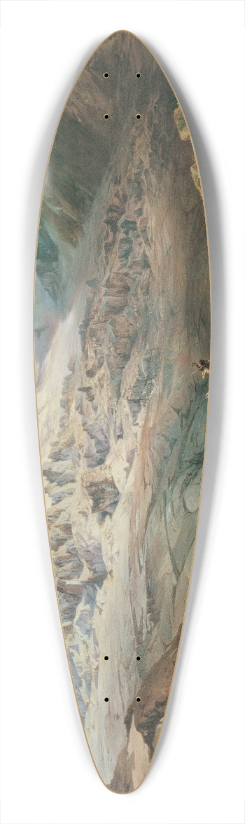 Anton Hansch - Der Stubaiferner in Tirol 39.3 inch art pintail longboard deck