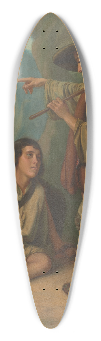 Antoni Kolberg - Two Highlanders 39.3 inch art pintail longboard deck