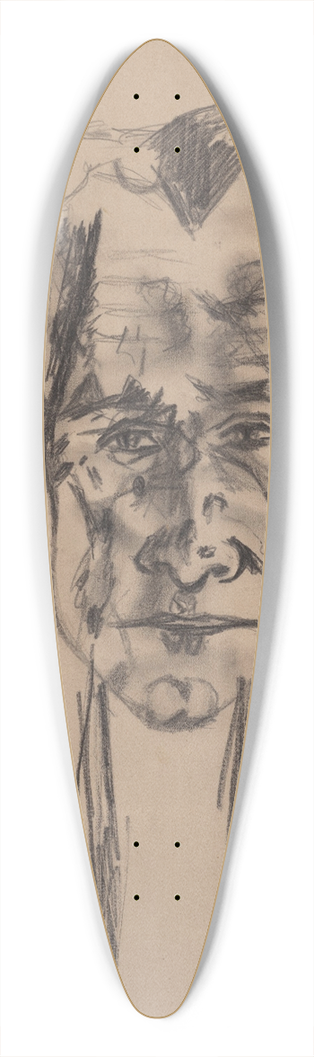 Antonin Artaud - Autoportrait 39.3 inch art pintail longboard deck