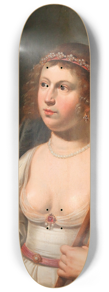 Jan Van Bijlert - A Young Shepherdess 8.25 inch art skate deck